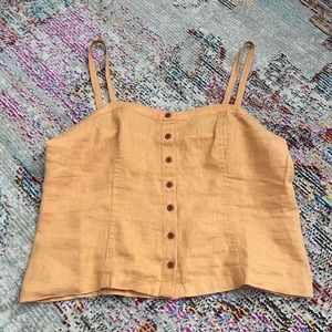 Everlane linen picnic tank